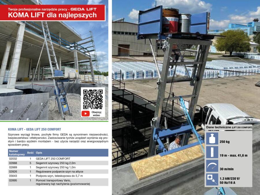 Winda dekarska KOMA LIFT - obrazek 2